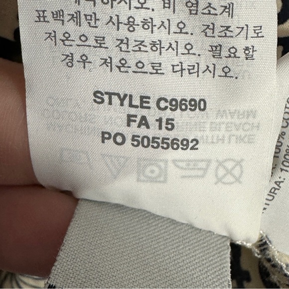 Crewcuts by J. Crew sz 8 girl's dress, cream/black horse pattern, cotton - Picture 9 of 12